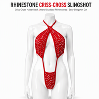 Costumes de pole dance sexy à franges diamantées très extensibles avec pompons pour spectacles sur scène et tenues de club, vente en gros