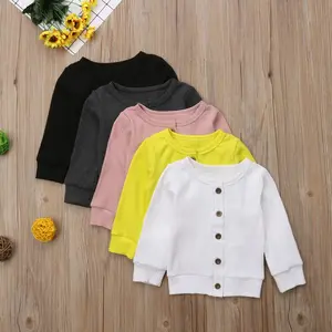 MIOZING Herbst Winter Warme Baby Girl Pullover Tops Langarm Neugeborene Strick pullover Lässig Kleinkind Kleinkind Baumwolle Kinder tuch