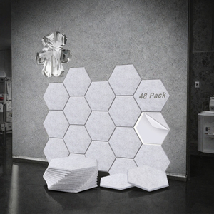 Paneles Acústicos Hexagonales Modernos Autoadhesivos de PET de Alta Densidad, Insonorización, Reducción de Eco, para Sala de Piano, Sala de Reuniones, 30x30cm - Product Image 3