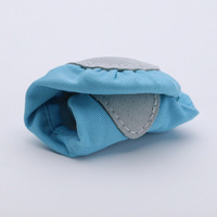 Chaussures de danse ethniques bleues en toile, souples, respirantes, sans lacets, pour la pratique du ballet