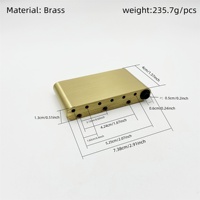 Electric Guitar Bridge Accessories High End ST Electric Guitar Pure Copper Base With Stainless Steel Bridge