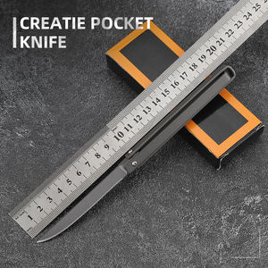 工場直販折りたたみナイフプレミアムステンレス鋼フルタングハンドルキャンプDIY護身用EDC戦術ハンティングポケットナイフ - Product Image 3