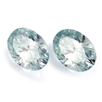 Messi gemmes fantaisie couleur moissanite jaune vert bleu aqua bleu moissanite