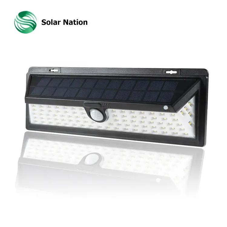 High Quality Outside Stair Light Wall Mounted Solar Garden Light Waterproof Pir Motion Sensor Lamp Led Flood Light