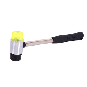 Martillo de goma de doble cabeza con punta sólida de acero para golpear y teñir puertas, ventanas y vidrios de suelo - Product Image 3