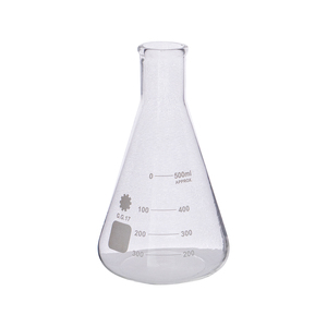 Frasco Erlenmeyer de 500 ml Aproximadamente, Graduado, Cónico, Cristalería de Laboratorio - Product Image 5
