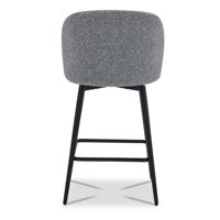 Tabouret de bar à hauteur de comptoir DM Factory de 26 pouces, chaise de bar rembourrée en similicuir avec structure en métal pour la cuisine et la maison