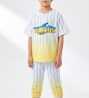 Maillot de baseball personnalisé avec boutons, nom et numéro de l'équipe brodés, uniforme sportif pour hommes, femmes et garçons