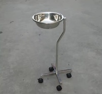 Lavabo médical à base de tube carré à bras unique en acier inoxydable 304 pour le lavage et le débridement des plaies