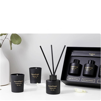 Bouteille diffuseur d'arôme d'aromathérapie d'huile essentielle de luxe personnalisée de 150ml bouteille diffuseur de parfum de roseau en verre vide avec emballage