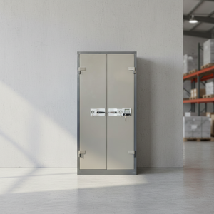 Archivador con Cerradura, Archivador de Acero Resistente al Fuego de 2 Puertas para Oficina en Casa, Biblioteca - Product Image 1