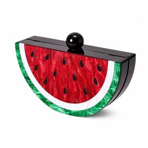 Stylish Acrylic Watermelon Orange Shaped <b>clutch</b> bag Women's Fashion Acrylic <b>Clutch</b> Bag for <b>Weddings</b> fashionable <b>wedding</b> bag - Product Image 2
