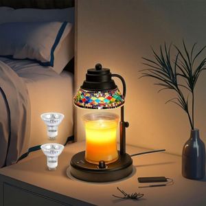 Lámpara Eléctrica de Cristal con Forma de Diamante, Colorida, para Derretir Cera, con Temporizador y Regulador de Intensidad, Calentador de Velas - Product Image 4