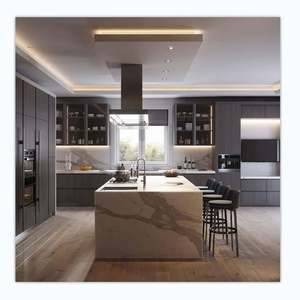 Cuisine de luxe et de haute qualité, style italien, structure en contreplaqué, finition laquée avec accessoires de charnières - Product Image 3