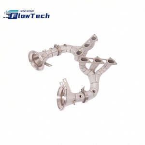 Colector de escape recto de acero inoxidable SS304 con escudo térmico para Porsche 992 GT3 4.0L - Product Image 3
