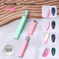 Nouveau stylo magnétique pour ongles 4 en 1 détachable, outil multi-usages pour le nail art, vente en gros