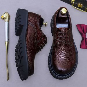 Zapatos Casuales Transpirables de Cuero Genuino para Hombre, con Logotipo Personalizado, para Oficina y Negocios, Última Moda - Product Image 3