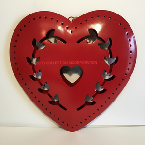 Nouveau design personnalisé en métal coeur de noël pas cher prix de gros et fabriqué en inde tissu santa clause - Product Image 1