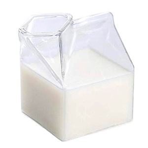 Botellas de Leche Cuadradas de Vidrio de Borosilicato de Alta Calidad al por Mayor, Resistentes al Calor, Sopladas a Mano, Aptas para Lavavajillas y <span class=keywords><strong>Microondas</strong></span> - Product Image 1
