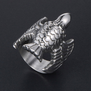 Retro Bird Style <b>Ring</b> <b>Titanium</b> Steel Unisex Index Finger Jewelry SA412 - Product Image 4