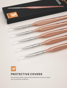 Ensemble d'Artistes Peintres Miniature Professionnels, Pinceaux de <span class=keywords><strong>Peinture</strong></span> de Précision pour Aquarelle, Huile, Acrylique, Modèles Artisanaux, <span class=keywords><strong>Peinture</strong></span> sur Roche, <span class=keywords><strong>Peinture</strong></span> Militaire - Product Image 2