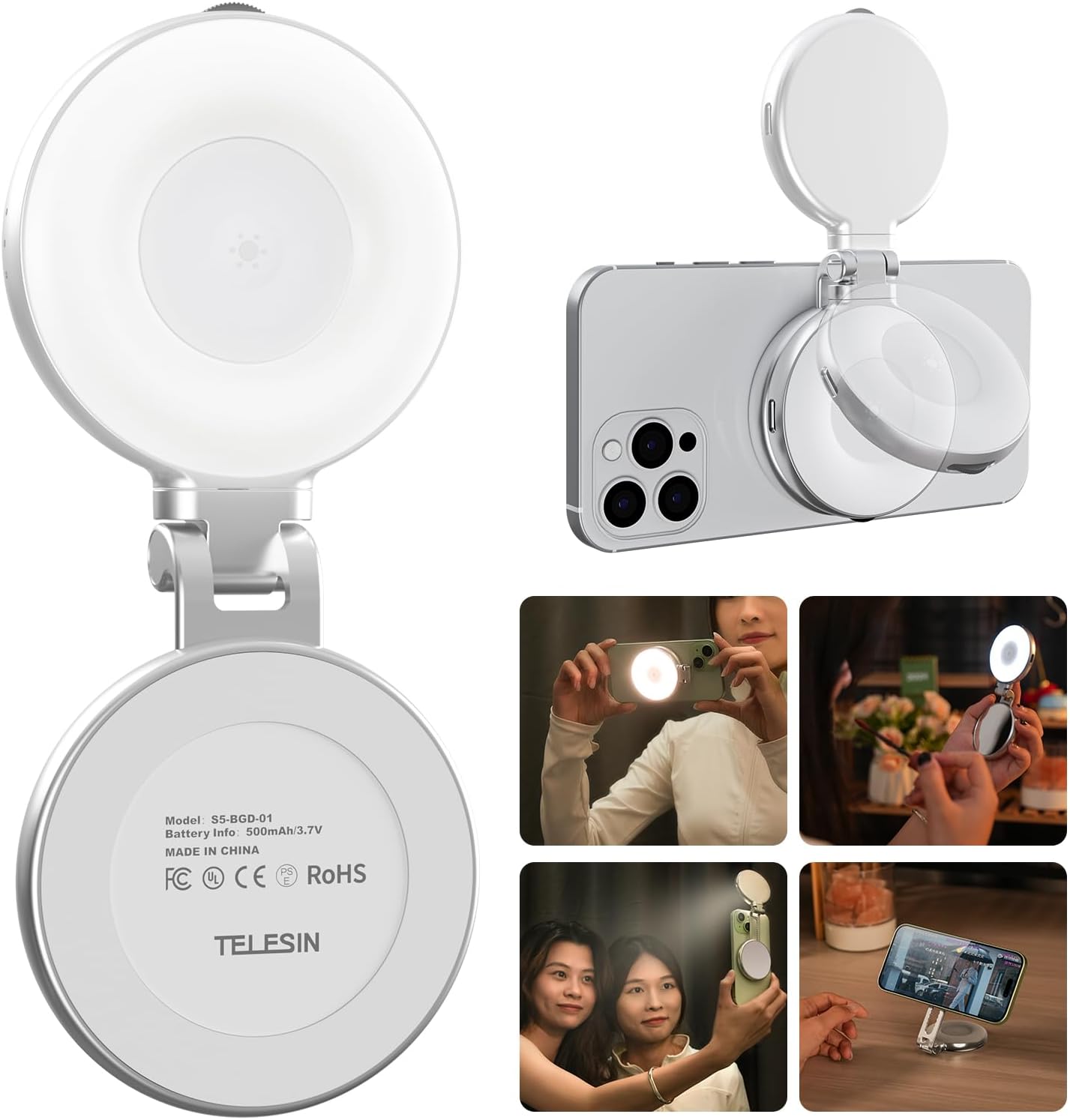 Luz de relleno magnética - Plata
