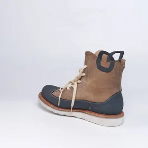 OEM Brown Ankle Boots Unisex Sneakers Goodyear Quality Sneakers Custom Sneakers With Logo Snow Boots Shoe For Men And Women