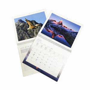 2026 Custom Printed Business Gift Desk Advent Calendar High Quality Paper Table Printing Wall Calendar Clock Promotional Item