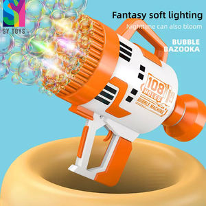 Sy खिलौने 108 छेद इलेक्ट्रिक रॉकेट लॉन्चर बुलबुला गन मशीन गर्मियों के आउटडोर खिलौने के लिए सुपर मल्टी-बबल - Product Image 5