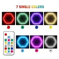 Garage de vente d'usine professionnel rgb a mené la lumière d'hexagone 2023 nouvelle lumière menée de tube de haute qualité rgb