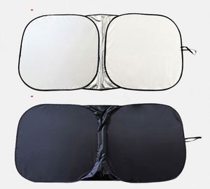 Pare-soleil de voiture en tissu de haute qualité avec protection UV, personnalisable avec logo, idéal pour l'extérieur et comme cadeau promotionnel - Product Image 2