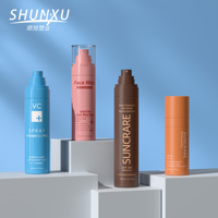 Fabricant de flacons d'emballage pour soins de la peau sur mesure, flacon pulvérisateur en plastique transparent de 80 ml, 100 ml, 120 ml, 150 ml pour l'hydratation