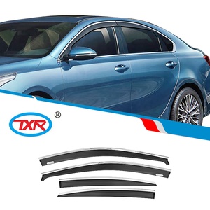 Pare-soleil Injection couleur noire avec acier inoxydable TXR vente en gros déflecteurs de ventilation de voitures de pluie pour KIA Cerato Forte K3 2019-2023 - Product Image 2