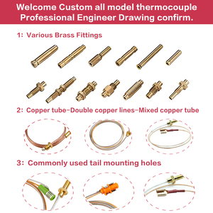 HF nouveau 300 450 600 900mm chauffe-eau à gaz <span class=keywords><strong>Thermocouple</strong></span> four à gaz <span class=keywords><strong>Thermocouple</strong></span> - Product Image 3