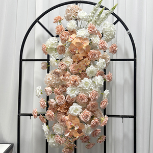 Conjunto de Flores Artificiales Realistas de Seda Suave en Tonos Nude y Blancos para Arco y Suelo, Decoración Floral para Fondo de Ceremonia de Boda y Letrero de Bienvenida - Product Image 2