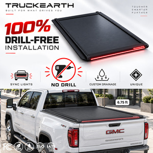 ฝาปิดกระบะท้ายแบบแข็งพับเก็บได้ GMC Sierra 3500HD LED สำหรับกระบะท้ายขนาด 6.75 ฟุต ทำจากอลูมิเนียมอัลลอย - Product Image 1