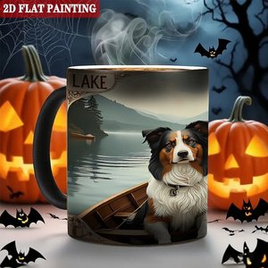 Mug personnalisé avec impression photo, noir givré, 11 oz, céramique, tasse magique changeant de couleur à la chaleur - Product Image 6