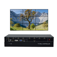 Video Wall Controller 3X3 1080P Input Hdmi, Usb, Vga, Dvi