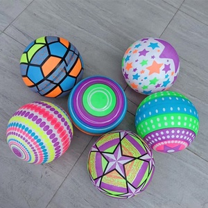 Juguete de deportes al aire libre nocturno para niños, Bola de rebote con luz Flash inflable, bola luminosa brillante para niños, venta al por mayor - Product Image 4