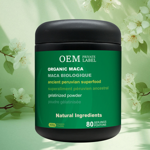 OEM/ODM Premium polvere di Maca biologica Superfood peruviano per Stress e equilibrio dell'ormone della salute surrenale integratore alimentare 400g - Product Image 1