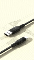 Câble de données tressé Type-C vers Type-C 60W en cuivre pur pour téléphone portable (iOS / Android)