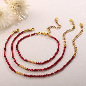 Bracelets à breloques tendance en alliage de zinc avec pendentif clochette perlé, bijoux unisexe, cadeau, design irrégulier, accessoire DIY - Product Image 3