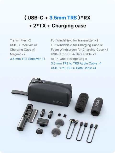 Magic Wireless Lavalier Microphone 4 Forms In 1 Mic For Android Usb-c Phone Camera For Interview Live Streaming