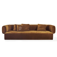 Ensemble de meubles modernes de salon, design élégant en tissu velours, mobilier de salon, nouvelle collection