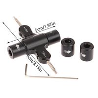 Kunci Pas Ratchet Satu Arah M3 M5 5.5/8mm Soket 1.5/2.0mm Alat Hex untuk Mur Motor Drone FPV 3-5 inci Pelepasan Cepat