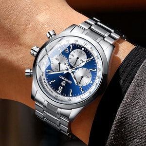Reloj de Cuarzo BINBOND 380 para Hombre, Diseño Ejecutivo, <span class=keywords><strong>2</strong></span> Correas Opcionales, Resistente al Agua, Multifunción, Deportivo, Casual, Regalo Masculino - Product Image 2