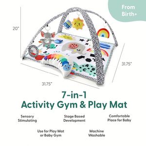 Foldable <b>Baby</b> Play GymFrame Activity Center Motor Skill <b>Sensory</b> Development Tummy Time Mat - Product Image 4