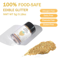Pigment de perle de paillettes scintillantes comestibles colorées pour la boulangerie de macarons