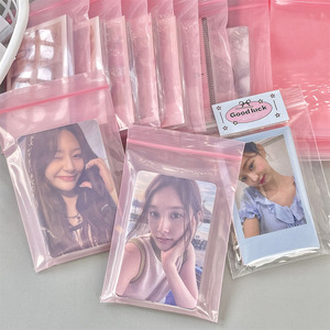 Korean Style Transparent Sliding Bag PE Plastic Resealable <b>Jewelry</b> <b>Packaging</b> Stand Up Pouch Digital Printing - Product Image 2
