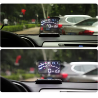 Compteur de vitesse numérique HUD pour voiture, affichage tête haute original avec pare-soleil, jauge numérique OBD2 HUD
